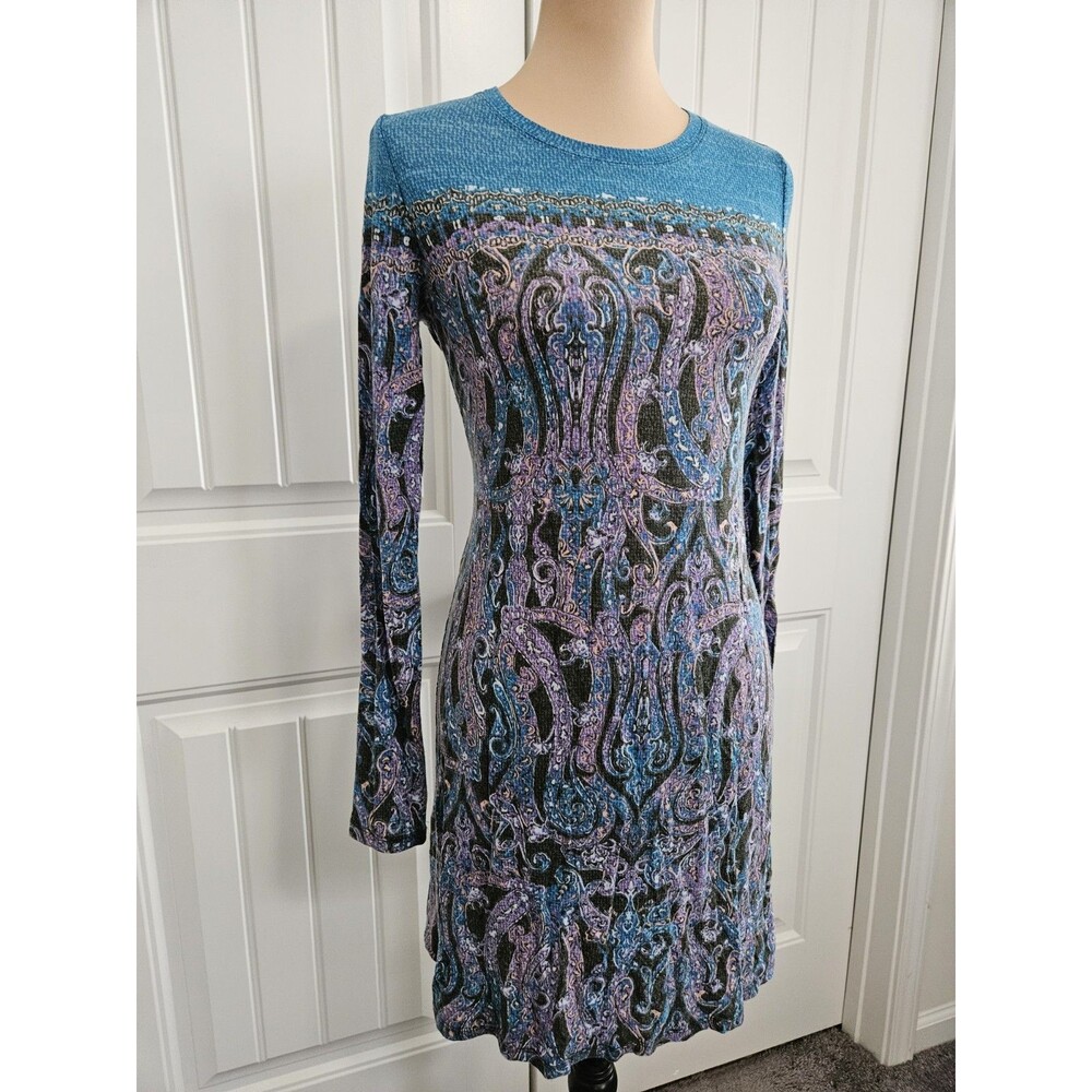 NEW BCBGMAXAZRIA ELM COMBO JEANNA BAROQUE PAISLEY Sheath DRESS SIZE XS